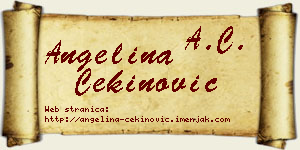 Angelina Cekinović vizit kartica